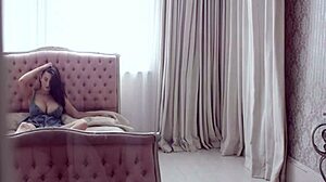 joey fisher flaunts her big natural tits in teasing display