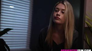 step brother and step sister have taboo sex with blowjob deepthroat doggystyle on new years eve