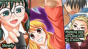 Hentai JOI Explores Public Humiliation in Wild Fantasy Scene.