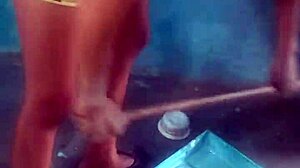 Latina bent over for oral