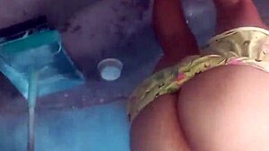 Latina bent over for oral