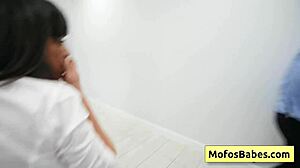 busty milf sucking fat white dick in the office in front of co-workers - sasha pearl parker ambrose