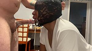 Facefucked Bitch Drinks Puke Straight from the Bucket