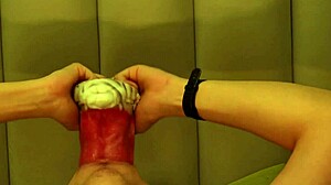 giant wolf uses rough tongue to invade male college student's mouth hole