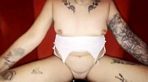 blonde amateur in lingerie gets blowjob at mexican motel