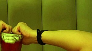 giant wolf uses rough tongue to invade male college student's mouth hole