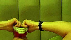 giant wolf uses rough tongue to invade male college student's mouth hole