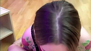 Slobbery blowjobs with sweet sucking and rough cum finish