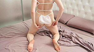 she lacks a dick in the ass but still needs a dildo in her pussy 😜