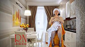 Cinderella Strips Naked Backstage