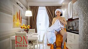 Cinderella Strips Naked Backstage