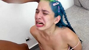 Flexible Redhead Bends Wildly While Sucking Massive Dick in Rough Deepthroat