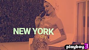 Melissa Jean Poses Naked in Lingerie Striptease