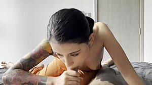 coworker gives me a quick blowjob with cum in mouth