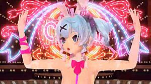 Want to see Hatsune Miku's nude bunny costume fucking?
