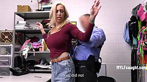 Lory Lace Offers Oiled Prison Tease with Big Tits