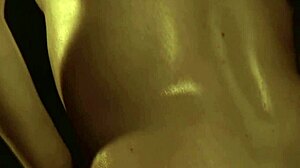 Asian Brunette Woman Dances Sensually