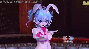 Want to see Hatsune Miku's nude bunny costume fucking?