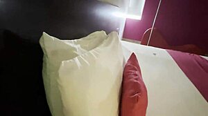 blonde amateur in lingerie gets blowjob at mexican motel