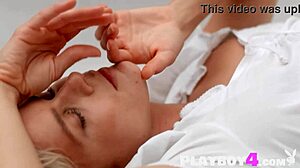 Milf karolince cc and sexy blonde teen jessica lawson posing in lingerie