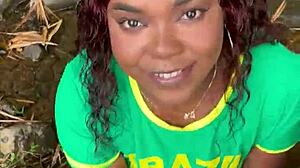 I helped a stranger and she wanted forest sex, almost caught