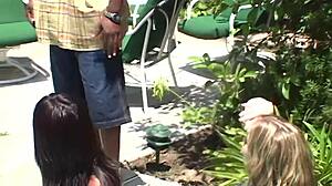 Threesome in Outdoor Setting - Can You Handle This Wild Anal Action?!