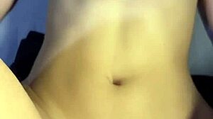 Cumming on her belly while she spreads her ass in sensual cowgirl ride