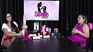 I, Luciana Kai, model sheer red lingerie and toy for erection treatment.