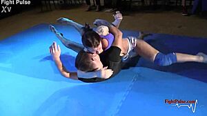 real mixed wrestling action with fight pulse, wow! 😍