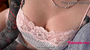 Stepdad’s Gothic 18+ Cowgirl Riding Him Hard in Taboo Bedroom Scene