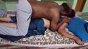 hot wife enjoys intimate moments with boyfriend in the bedroom