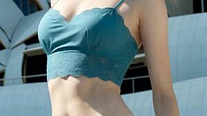 Modeling Lingerie At Sydney Opera House