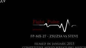real mixed wrestling action with fight pulse, wow! 😍