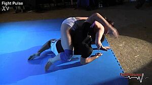 real mixed wrestling action with fight pulse, wow! 😍