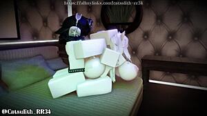 rough doggystyle with bent over big tits and blowjob 😈