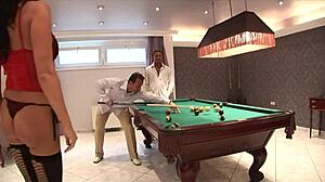 Horny housewife MILF endures rough DP and anal with two men