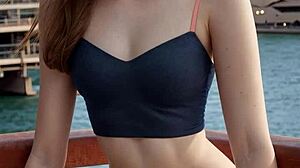 Modeling Lingerie At Sydney Opera House