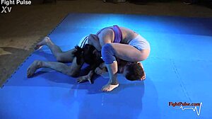 real mixed wrestling action with fight pulse, wow! 😍