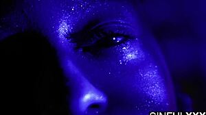 Ebony Bound to Make You Sweat with Footjob and Licking