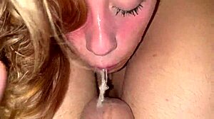 Extreme Sloppy Deepthroat with Blonde Beauty Girlfriend