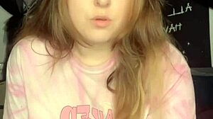 dildo sucking and pussy play with a big clit and horny slut 😈