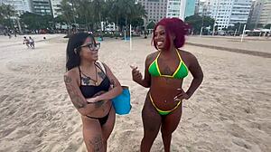 met two beauties on copacabana beach and invited them over