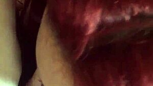 Redhead Amateur Delivers Intense Handjob and Blowjob Action