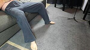 Missy Maverick performs solo foot actions