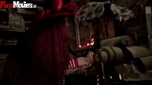 Hey, check these Halloween sluts in wild gang action part 2