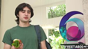 divorced stepmom takes it in the ass from pervert stepson.