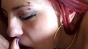 Redhead Amateur Delivers Intense Handjob and Blowjob Action