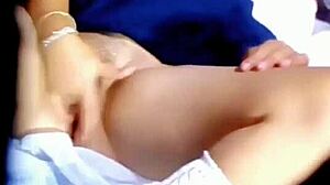 Mexican teen neighbor squirts outdoors in homemade sex.