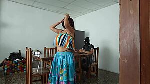 Sinful maid teases with her cute look. She spreads that pretty pussy wide open.