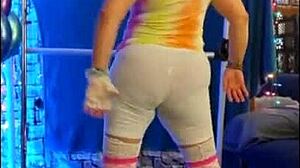 hotwife steffi dances with pussy lips and toys